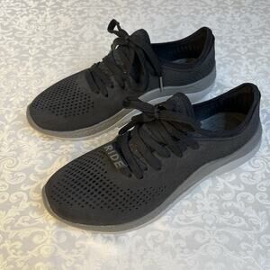 Crocs Women's 9 Literide 360 Pacer Black Walking Shoes Waterproof